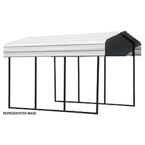 Arrow 12 ft. x 24 ft. x 9 ft. Eggshell Carport