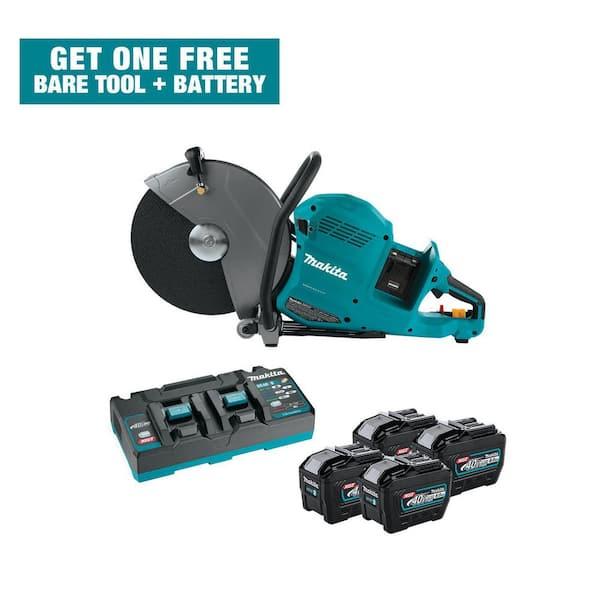 Makita 80V max (40V max X2) XGT Brushless Cordless 14 in. Power Cutter Kit with 4 Batteries (8.0Ah)