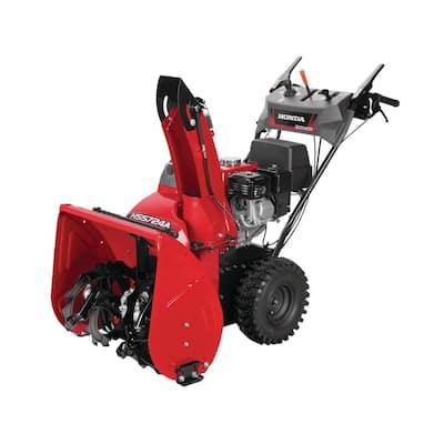 Honda 24 in. Two-Stage Hydrostatic Wheel Drive Gas Powered Snow Blower with Electric Joystick Chute Control